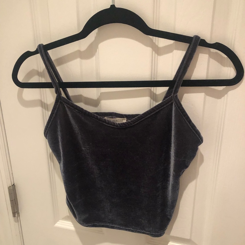 The Hanger Velvet Crop Top